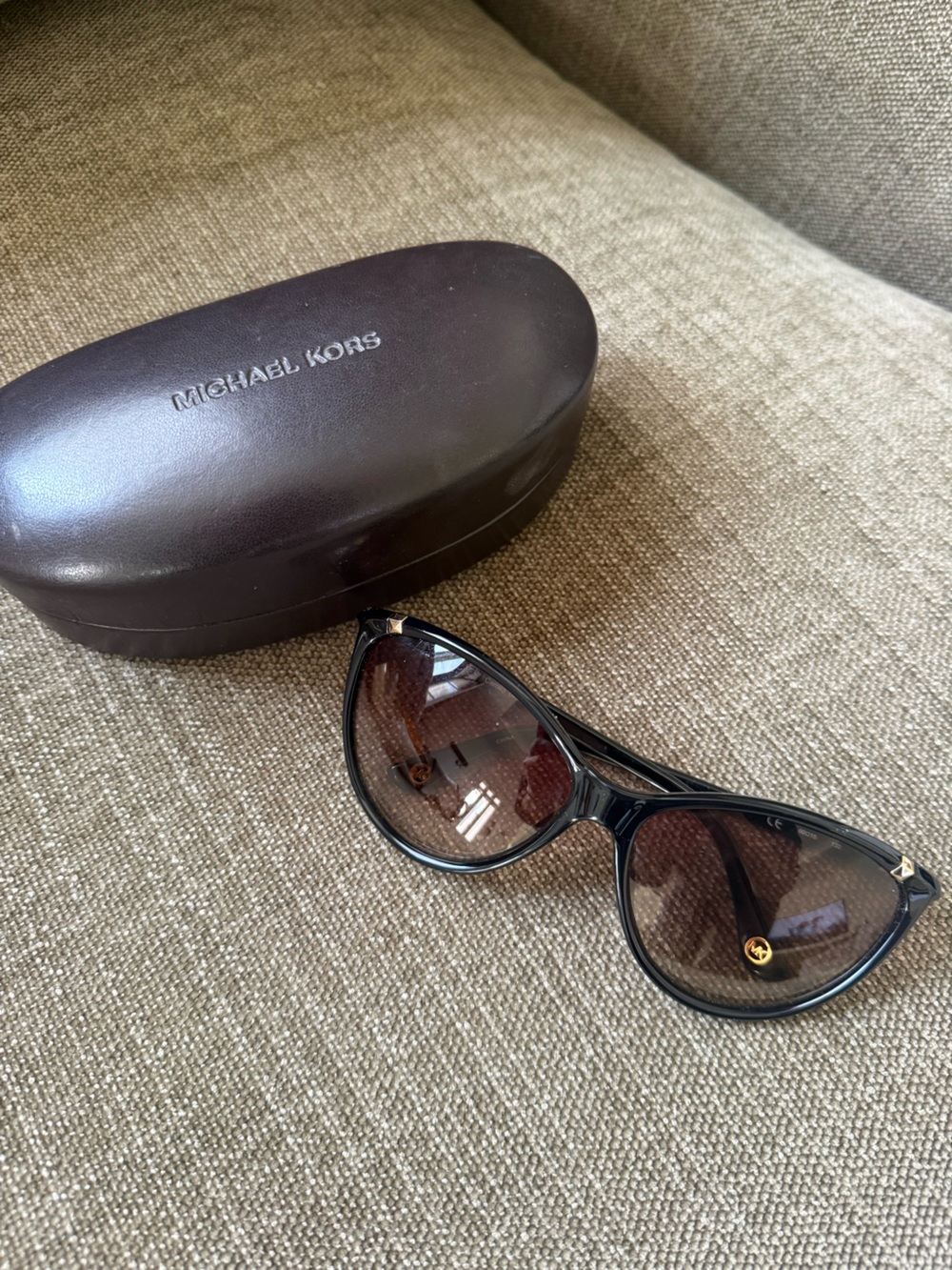 Michael Kors Black Sunglasses with Gradient Lenses